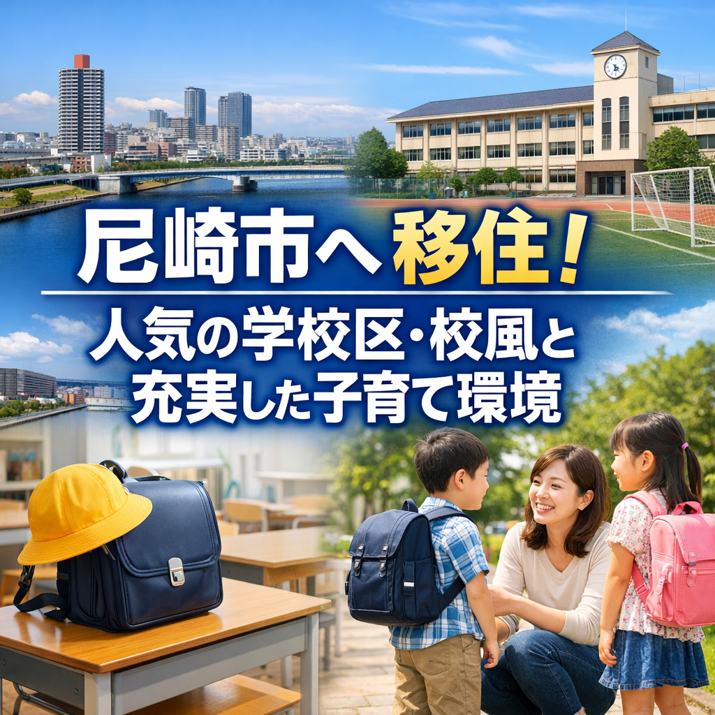 尼崎市へ移住！人気の学校区・校風と充実した子育て環境