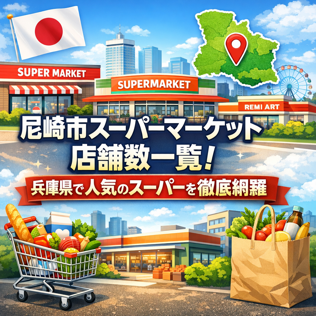 尼崎市スーパーマーケット店舗数一覧!兵庫県で人気のスーパーを徹底網羅