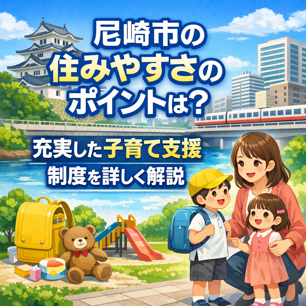尼崎市の住みやすさのポイントは?充実した子育て支援制度を詳しく解説