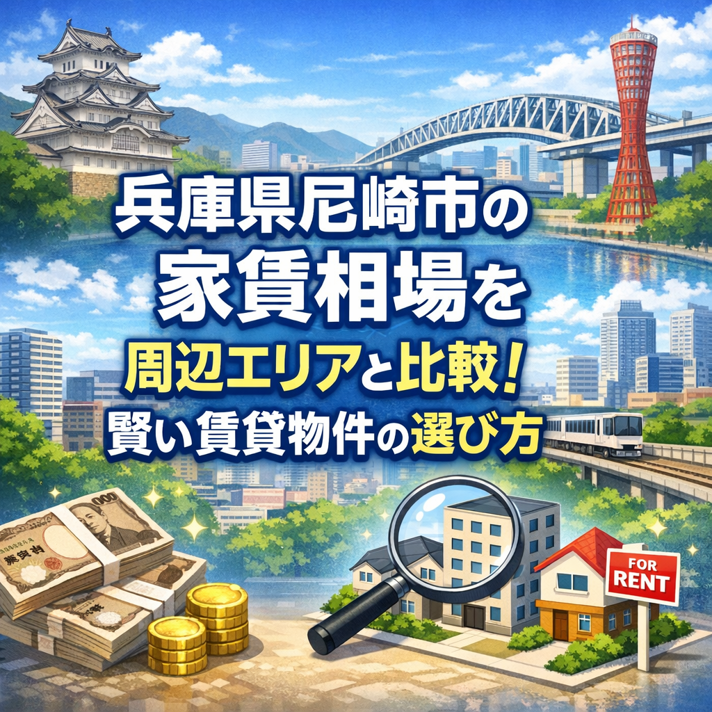 兵庫県尼崎市の家賃相場を周辺エリアと比較！賢い賃貸物件の選び方