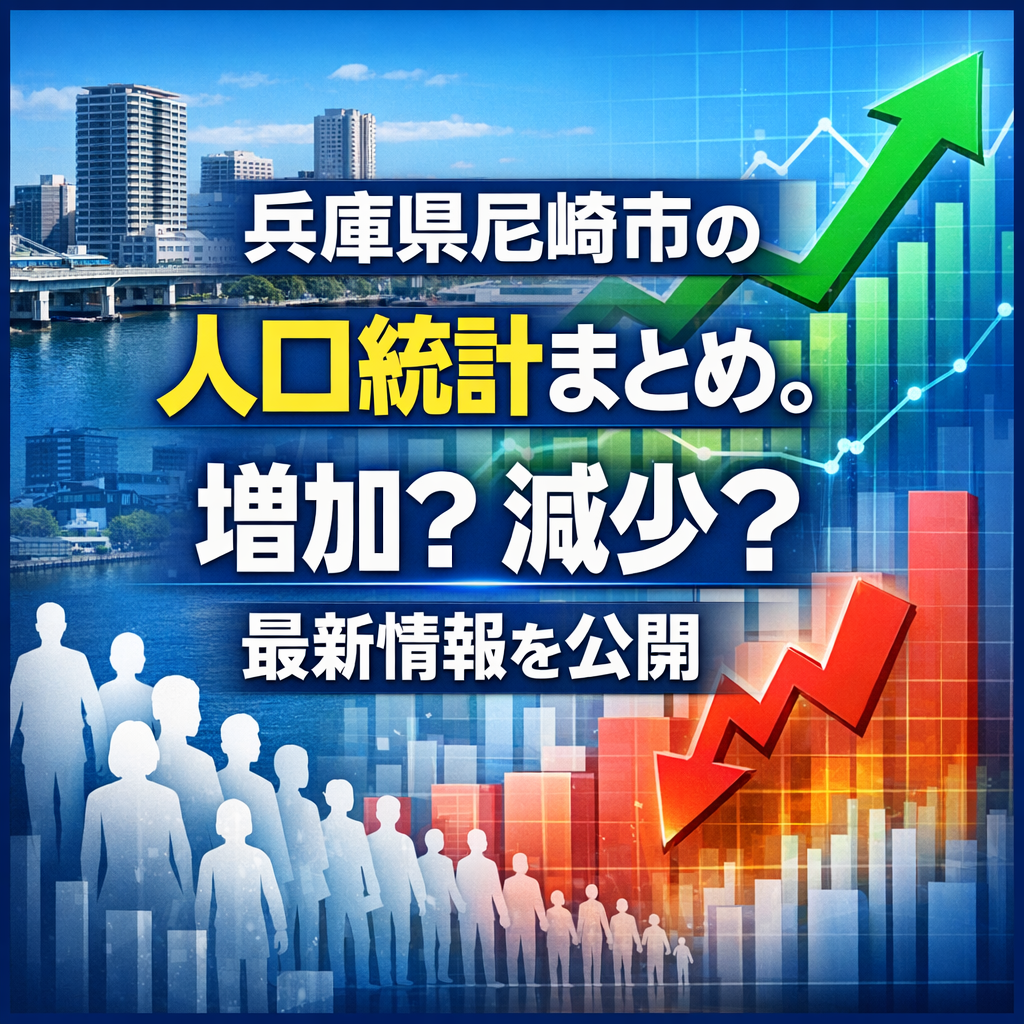 兵庫県尼崎市の人口統計まとめ。増加？現象？最新情報を公開
